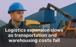 Logistics expansion slows as transportation and warehousing costs fall